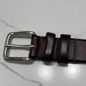 Men's Dark Brown Leather Belt